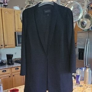 Eloquii Classic Long Line Black Blazer Size 18